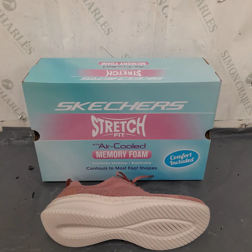 SKECHERS AIR COOLED MEMORY FOAM WOMENS 9 PINK TRAINERS  
