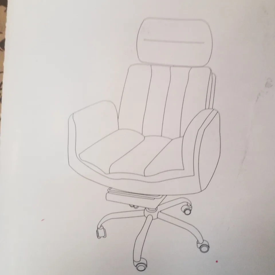 BOXED WHITE FLEECE OFFICE CHAIR