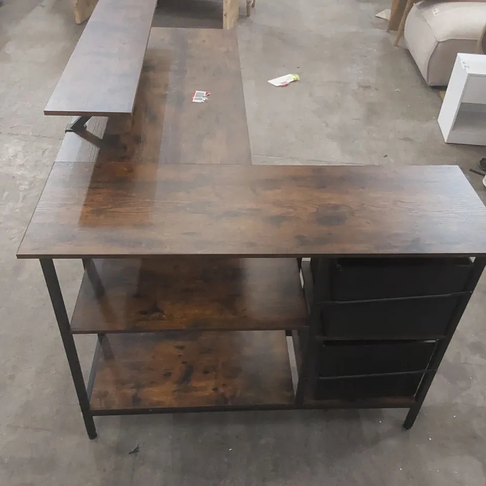 RYSTER L-SHAPED COMPUTER DESK