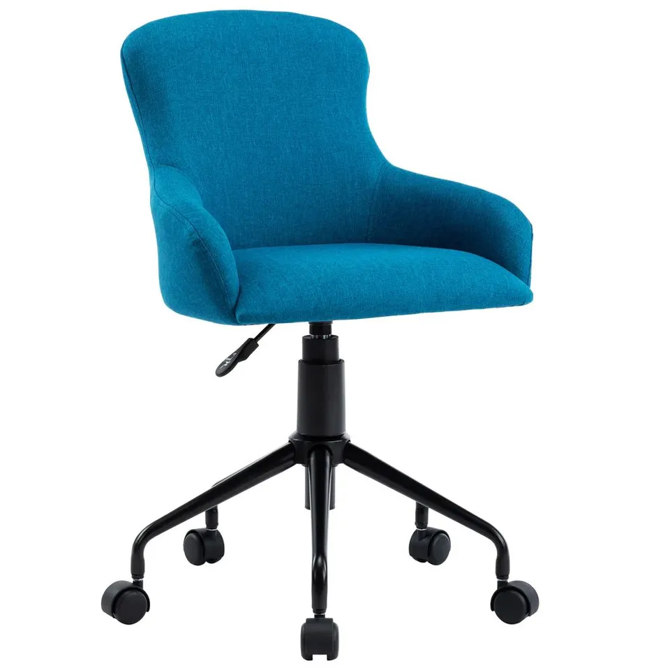 BOXED CECIL LINEN OFFICE CHAIR- BLUE (1 BOX)