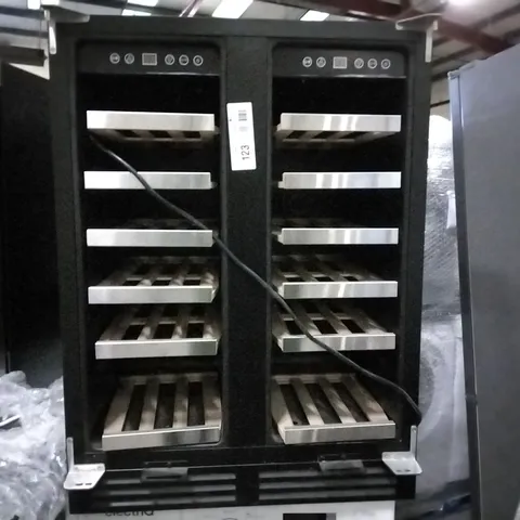 DESIGNER ELECTRIQ 60CM DOUBLE DOOR WINE COOLER