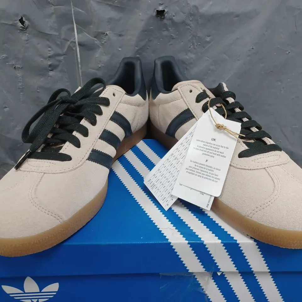 BOXED ADIDAS ORIGINALS GAZELLE SHOES - BROWN