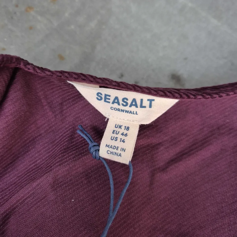 SEASALT CORNWALL SALT AIR JUMPSUIT IN DARK HELLEBORE - UK 18