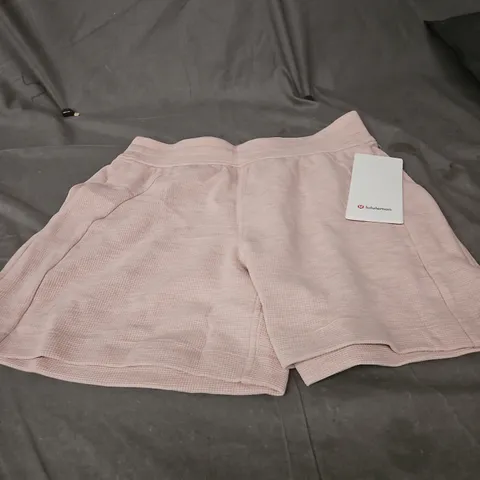 LULULEMON SCUBA HIGH-RISE SHORT 5\" WAFFLE – WOMEN'S PINK SHORTS, SIZE S