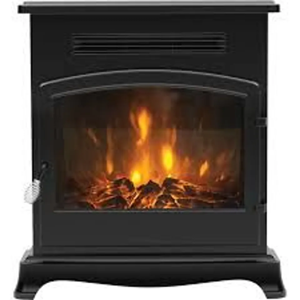 BEMODERN 19364 ELSTOW LOG EFFECT ELECTRIC FIRE WITH REMOTE CONTROL BLACK