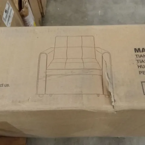BOXED ACCENT CHAIR CONVERTIBLE SOFA BED (2 BOXES)