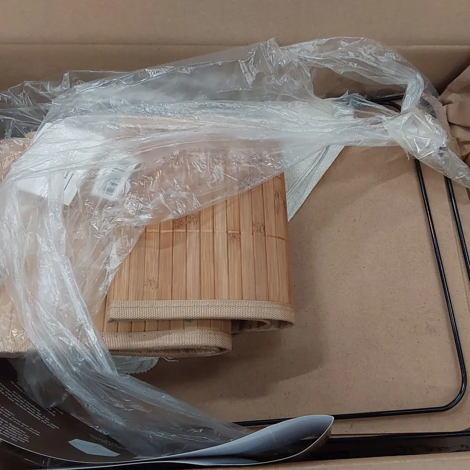 BOXED 2 PIECE BAMBOO BASKET SET (1 BOX)