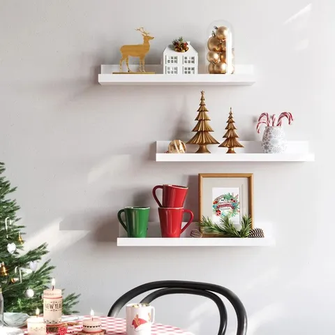 BOXED GOSSAMER 3 PIECE FLOATING SHELF SET