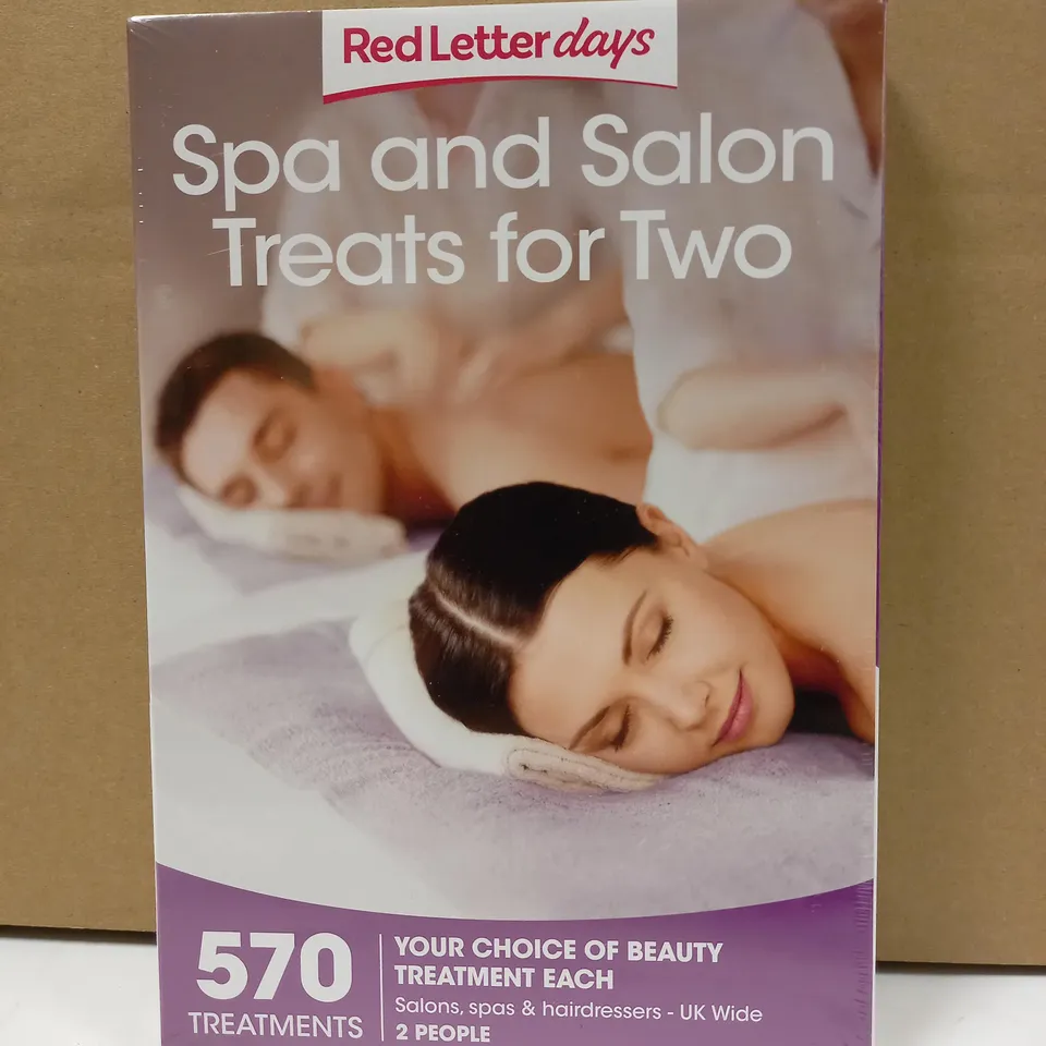 RED LETTER DAYS SPA AND SALON TREATS FOR TWO