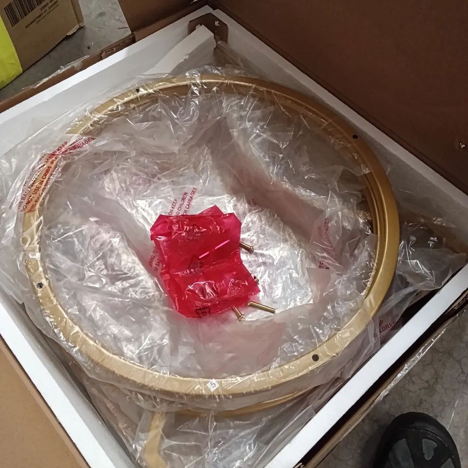 BOXED SIDE TABLE - GOLD (1 BOX)