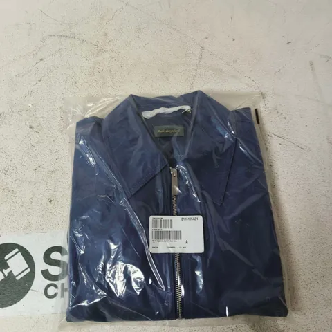 RUTH LANGSFORD NAVY NUBUCK JACKET – SIZE 14