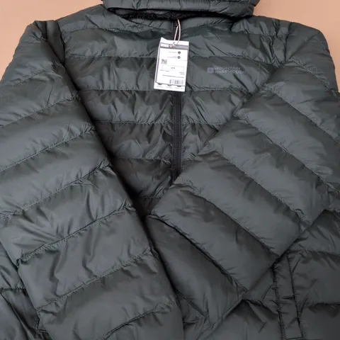 MOUNTAIN WAREHOUSE HOODED ZIP-UP COAT IN DARK GREEN SIZE S/P