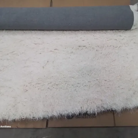 ORIGIN RUG COLLECTION WHITE 120X170CM SHAGGY WHITE RUG