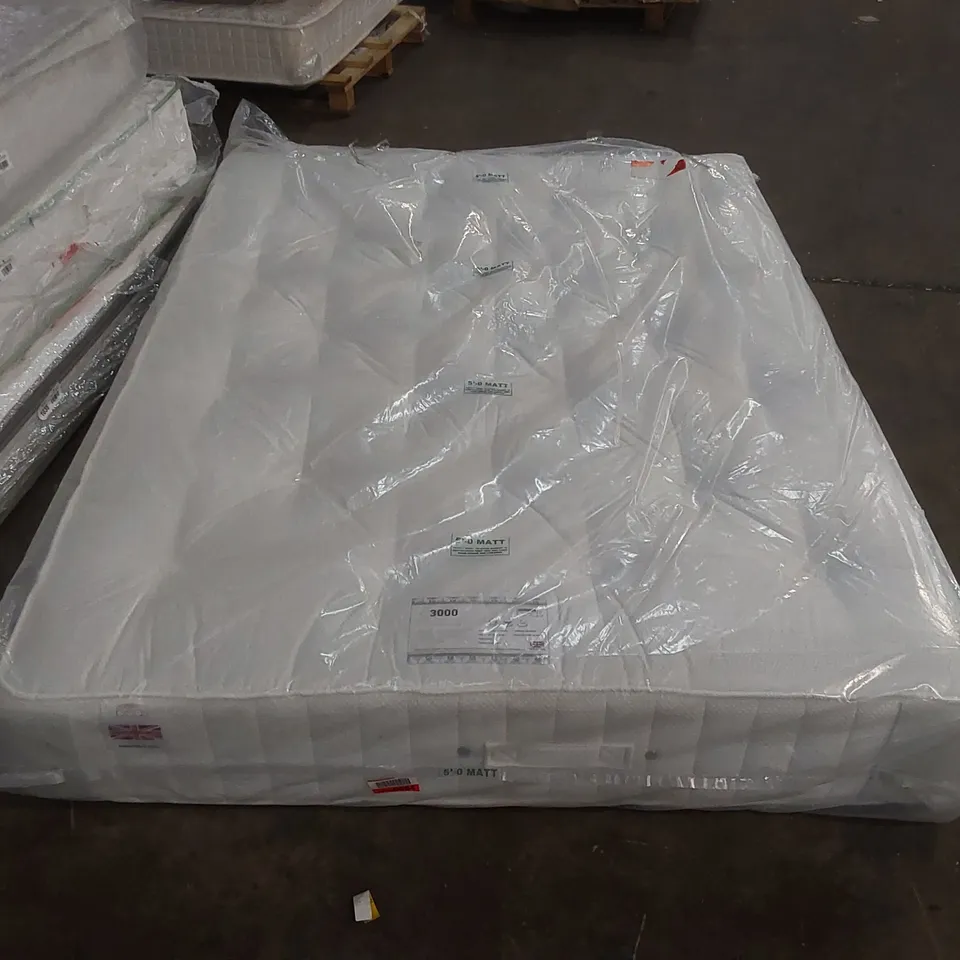 QUALITY BAGGED DIAMOND 3000 MEDIUM FIRM POCKET SPRUNG MATTRESS TWO SIDED - 5FT KING SIZE 