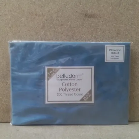 BRAND NEW BELLEDORM OXFORD PILLOWCASE 51CM X 76CM - SKY BLUE