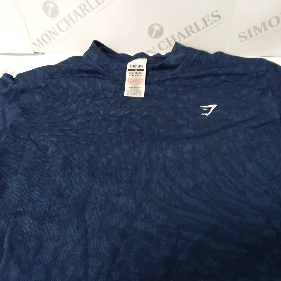 GYMSHARK CROP TOP IN NAVY - XS