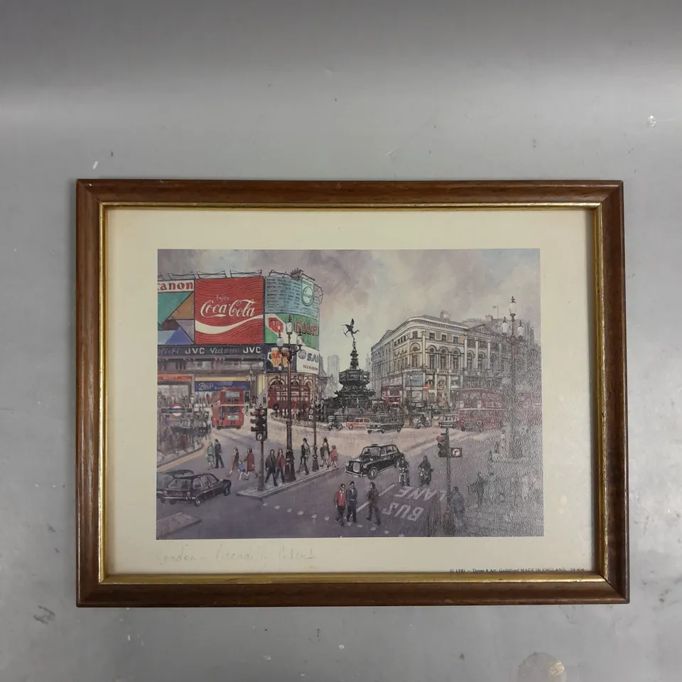 LONDON PICCADILLY CIRCUS ART PRINT 