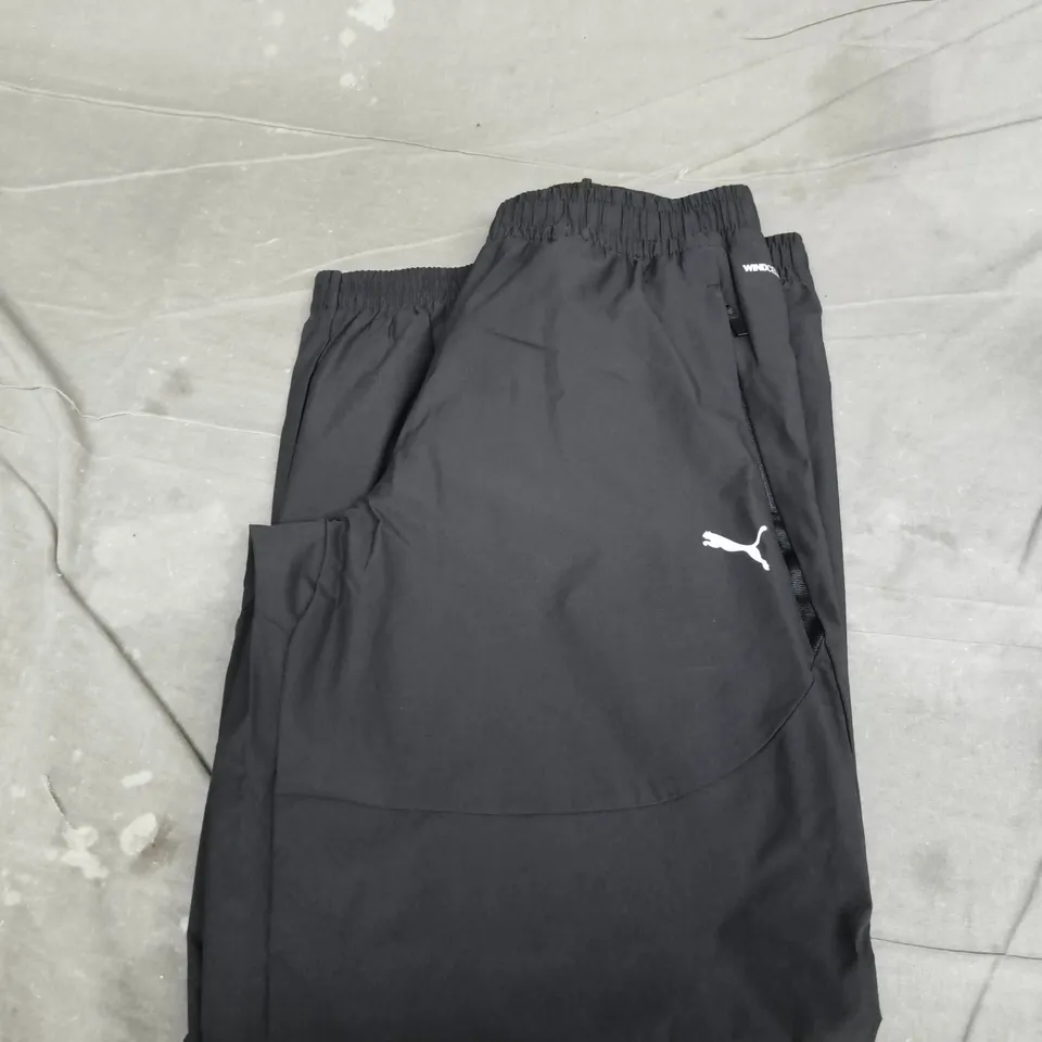 PUMA TRACK PANTS – BLACK, MEN'S, SIZE L