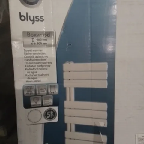 BOXED BLYSS BOXWOOD 900X500MM TOWEL WARMER