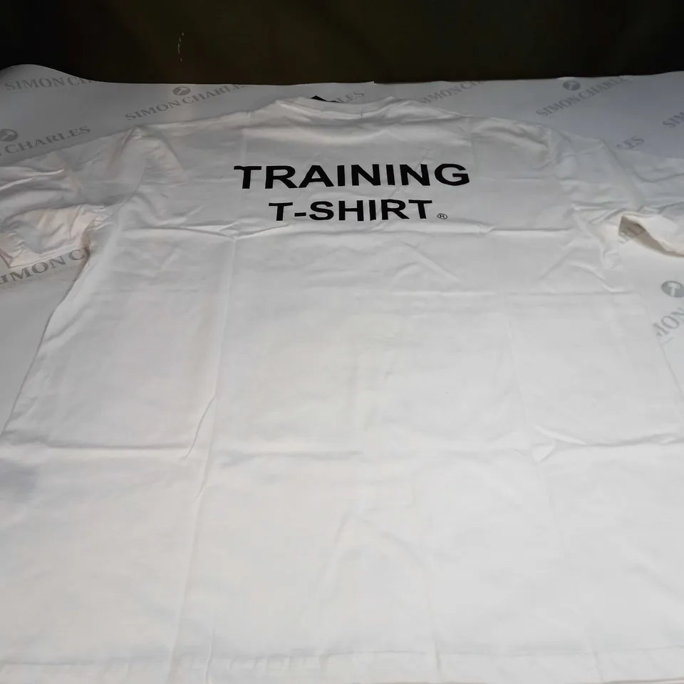 TOYG TRAINING T-SHIRT IN WHITE - LARGE