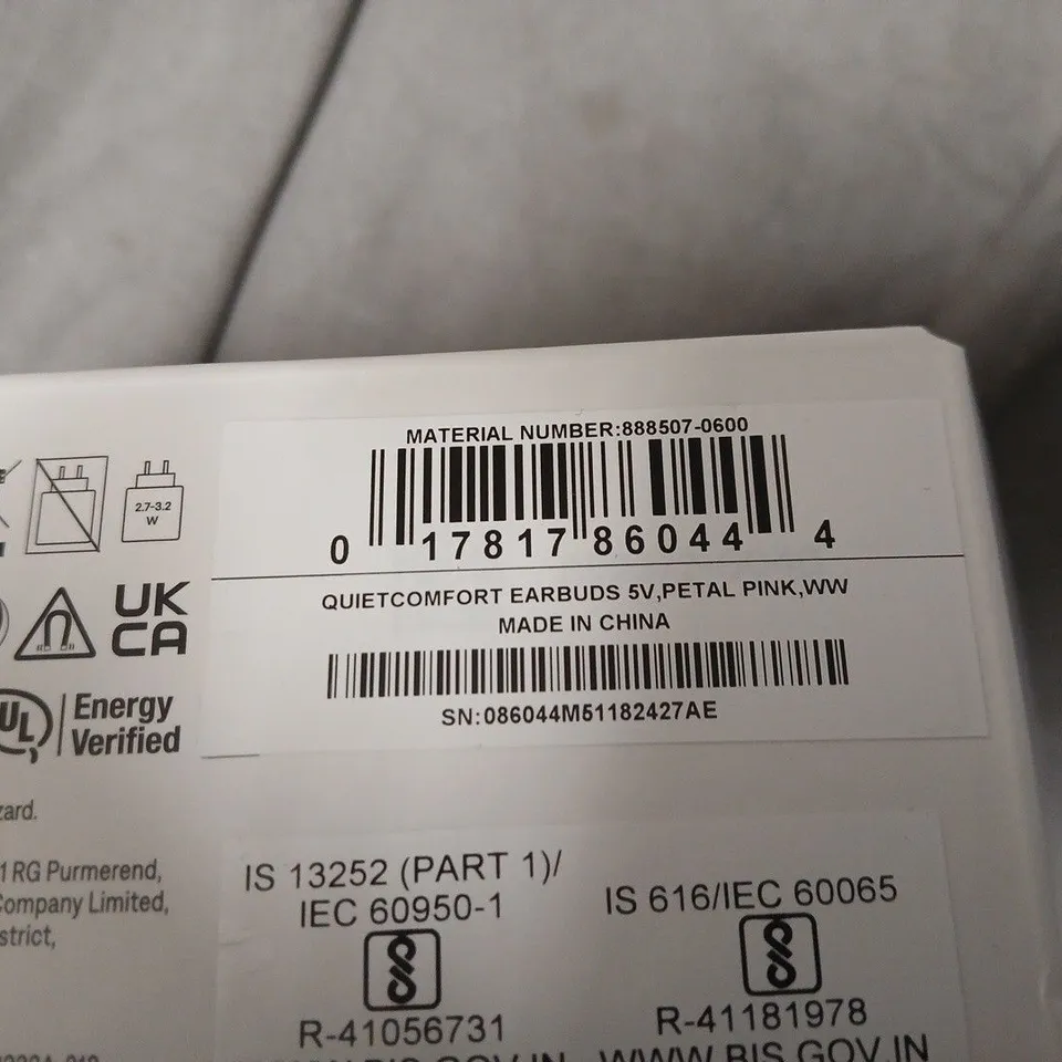 BOSE QUIETCOMFORT EARBUDS PETAL PINK – TRUE WIRELESS IN-EAR HEADPHONES WITH CASE