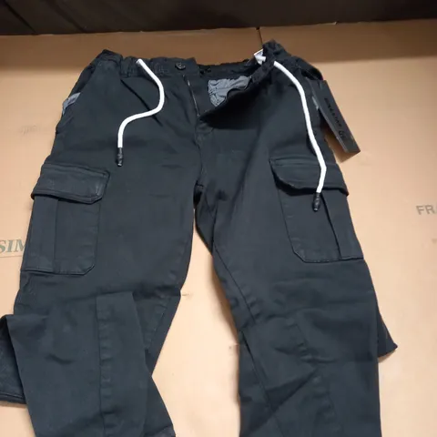 SOULSTAR BLACK DESIGNER TROUSERS - SIZE EU 32