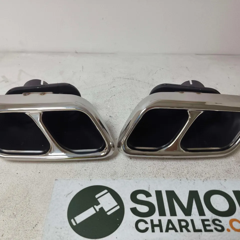 TWIN CHROME EXHAUST TIPS – PAIR
