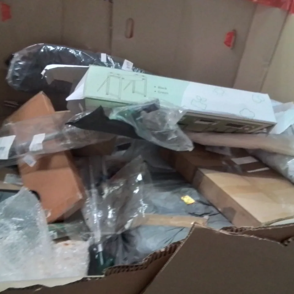 PALLET OF ASSORTED HOUSEHOLD GOODS AND PRODUCTS TO INCLUDE;PRESSURE WASHER,MOSQUITO NET,KNEELING PAD