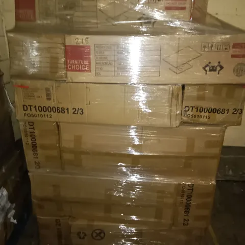 PALLET OF ASSORTED FLAT PACK FURNITURE PARTS 