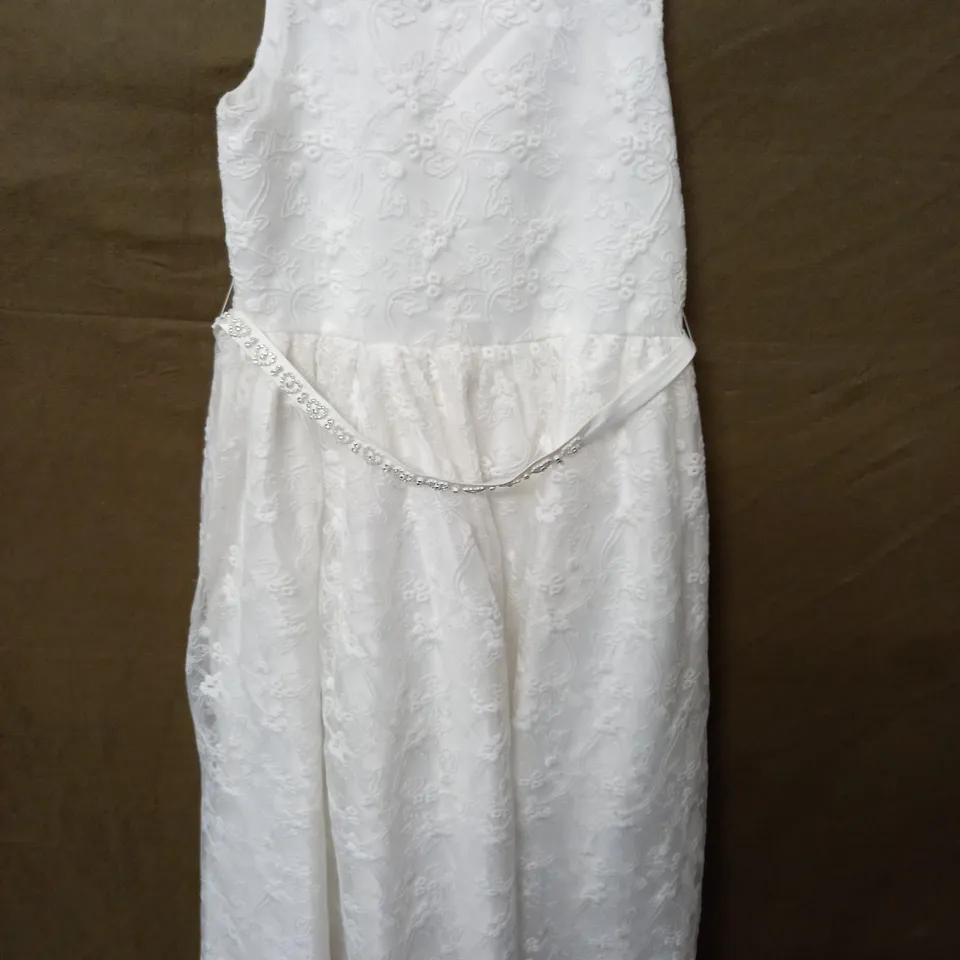 SEVVA WHITE OCCASIONAL DRESS - 12