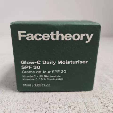 BOXED FACETHEORY GLOW-C DAILY MOISTURISER SPF30 50ML 