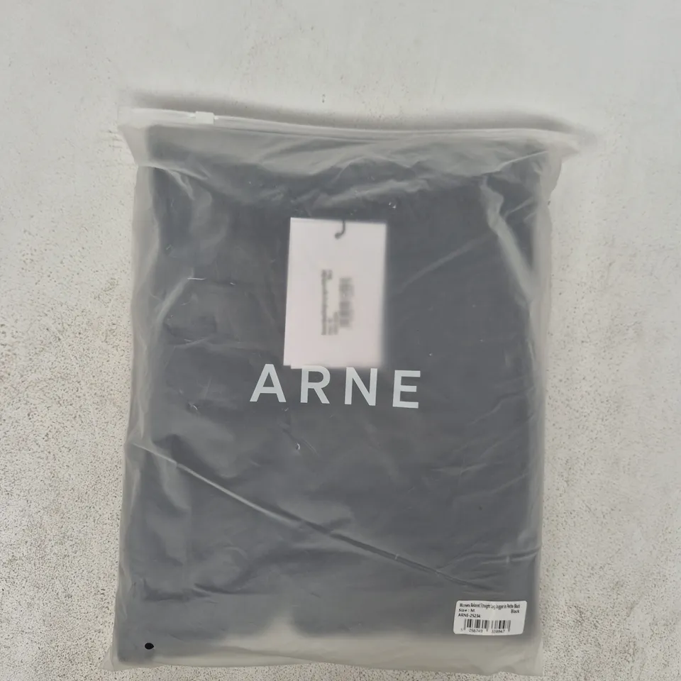 BAGGED ARNE WOMENS RELAXED STRAIGHT LEG JOGGER IN PETITE BLACK SIZE MEDIUM