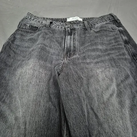 HOLLISTER ULTRA HIGH RISE BAGGY BLACK JEANS - SIZE 14L