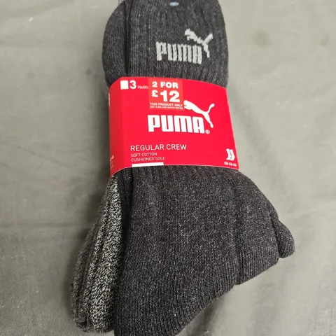 PUMA REGULAR CREW SOCKS - X3 