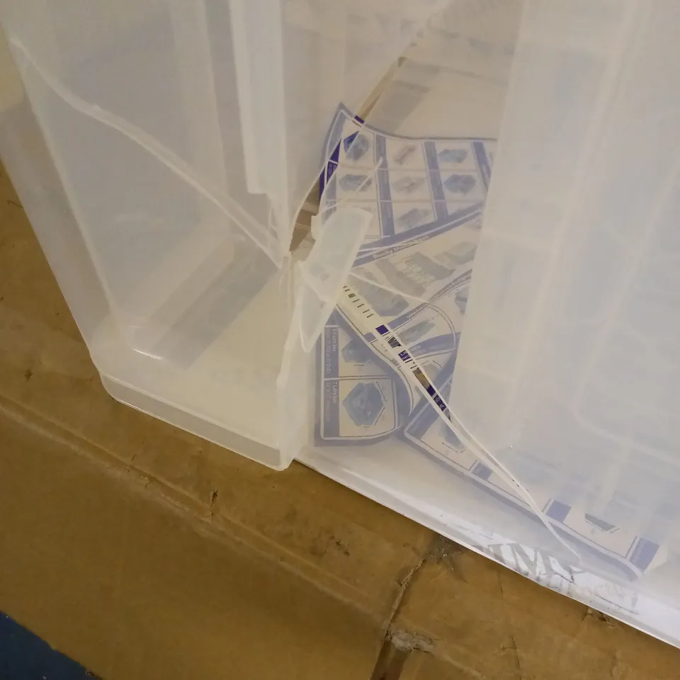 REALLY USEFUL CLEAR PLASTIC STORAGE BOX