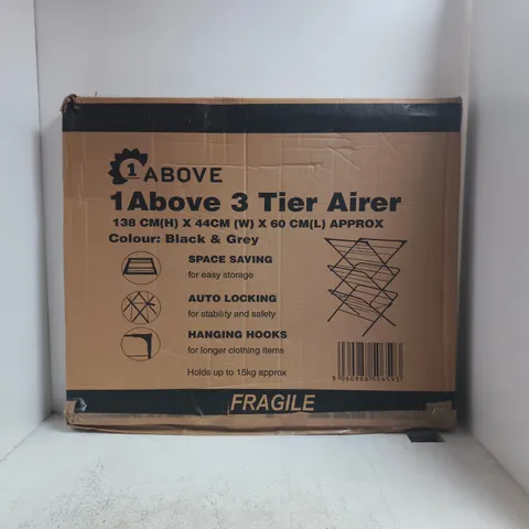 BOXED 1 ABOVE 3-TIER AIRER