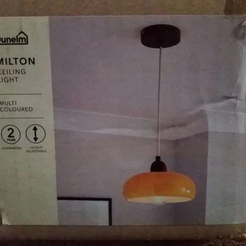 BOXED DUNELM MILTON CEILING LIGHT 