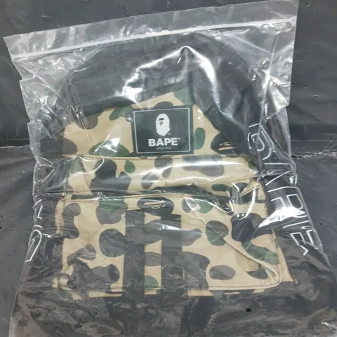 A BATHING APE CAMO DESIGN BACKPACK