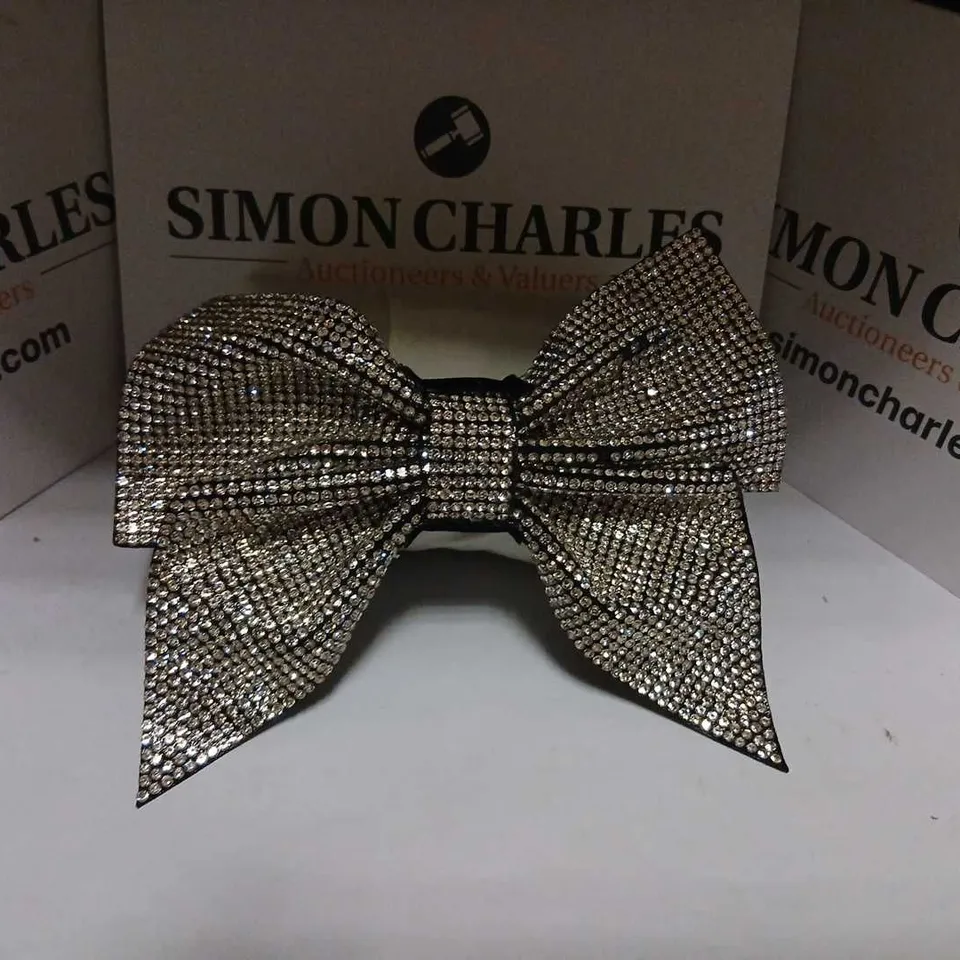 MALIKA SPARKLE HAIR BOW CLIP 