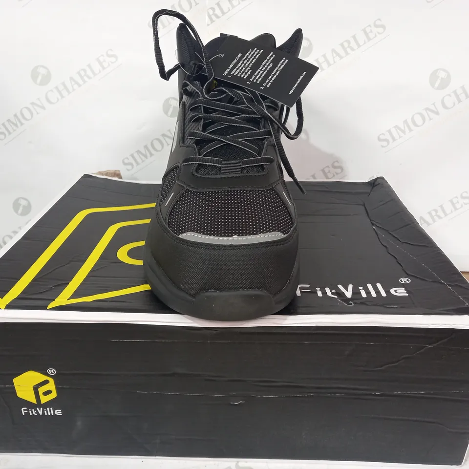 BOXED PAIR OF FITVILLE SHOES IN BLACK UK SIZE 11