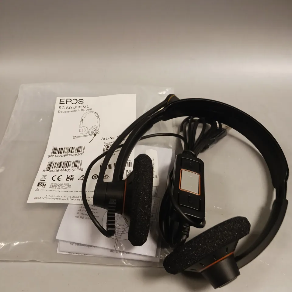 EPOS SC 60 USB WIRED HEADSET 