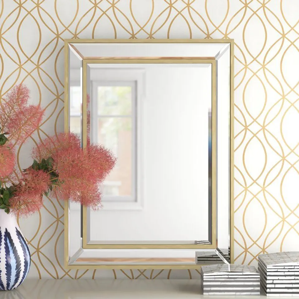 BOXED SEAMUS ACCENT MIRROR 105CM H X 77CM W