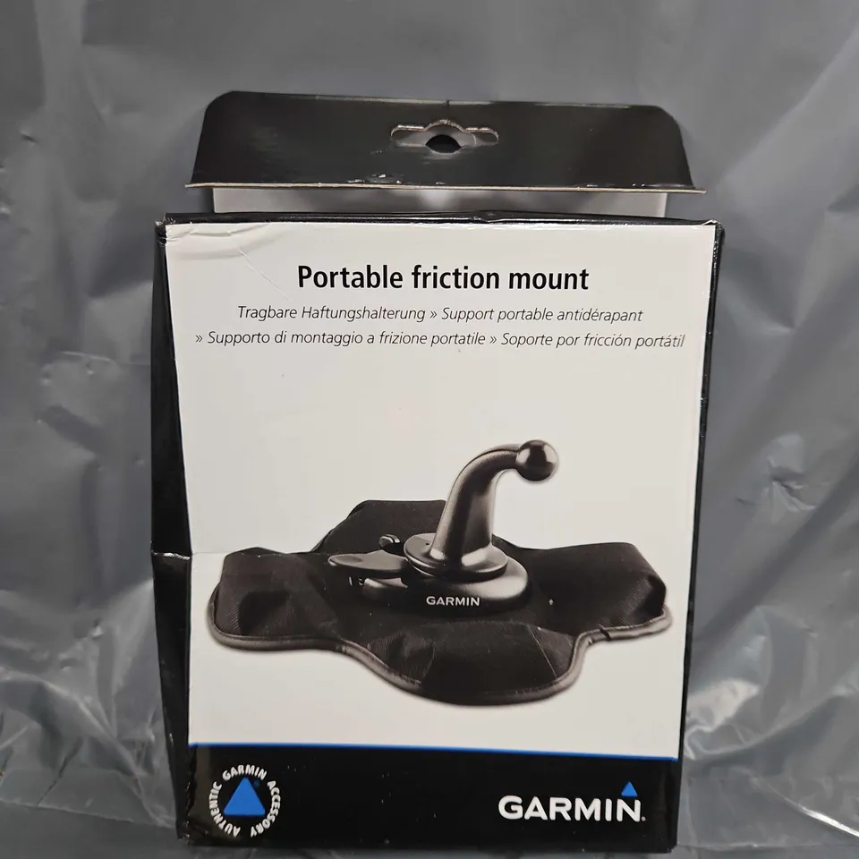 BOXED GARMIN PORTABLE FRICTION MOUNT 