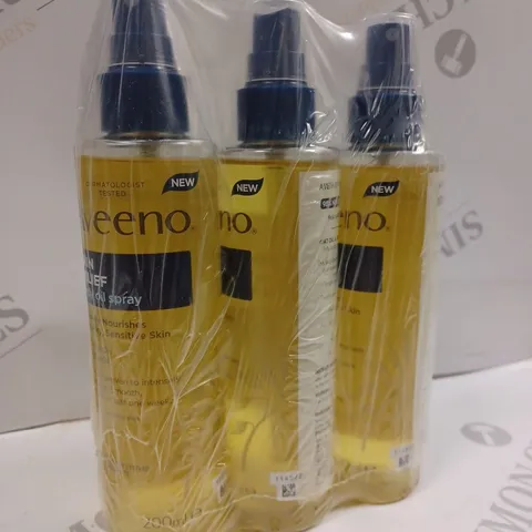 3 x AVEENO SKIN RELIEF BODY OIL SPRAY