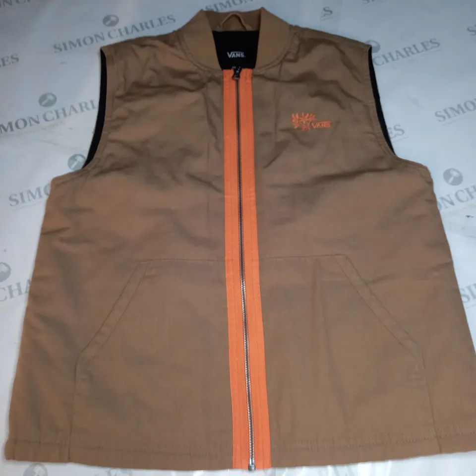 VANS ZIPPED GILLET SIZE S