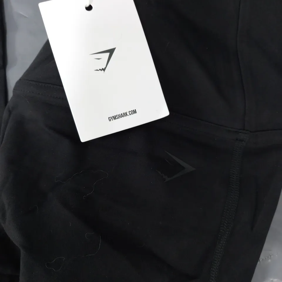 GYMSHARK CROSSOVER LEGGINGS IN BLACK - SMALL