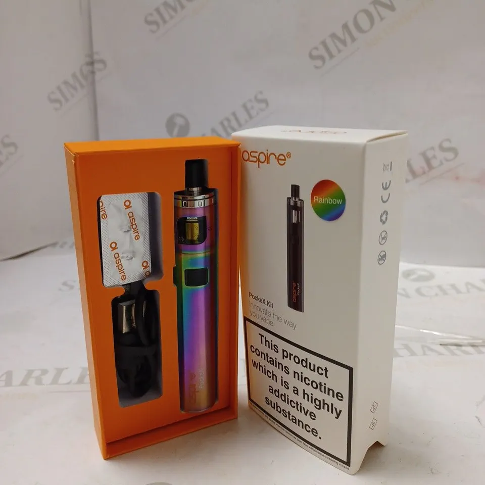 BOXED ASPIRE POCKEX KIT - RAINBOW. 