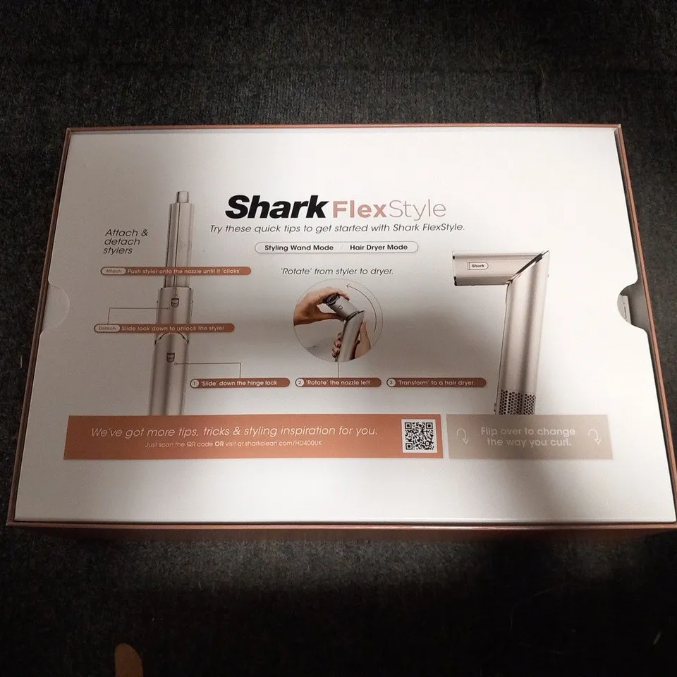 BOXED SHARK FLEX STYLE AIR STYLING AND DRYING SYSTEM