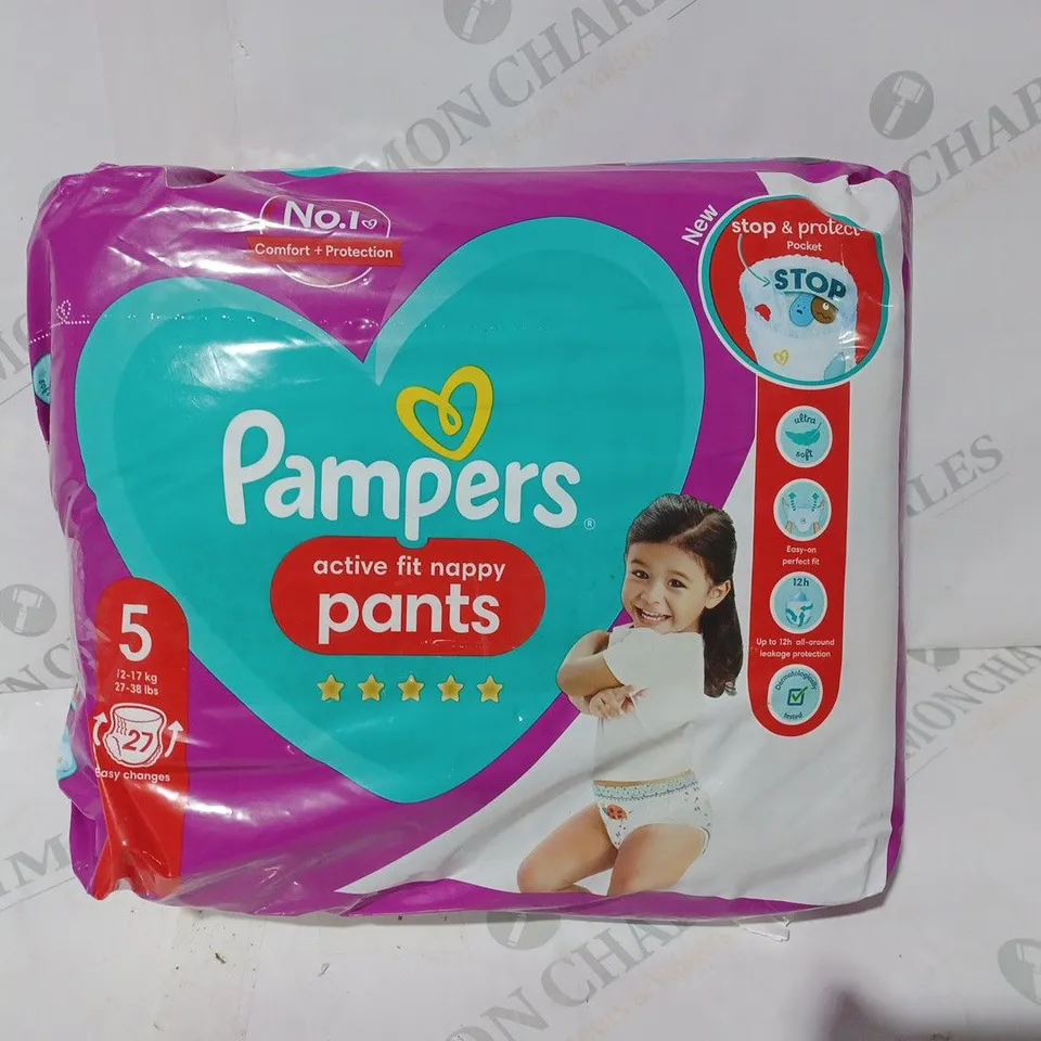 PAMPERS ACTIVE FIT NAPPY PANTS SIZE 5