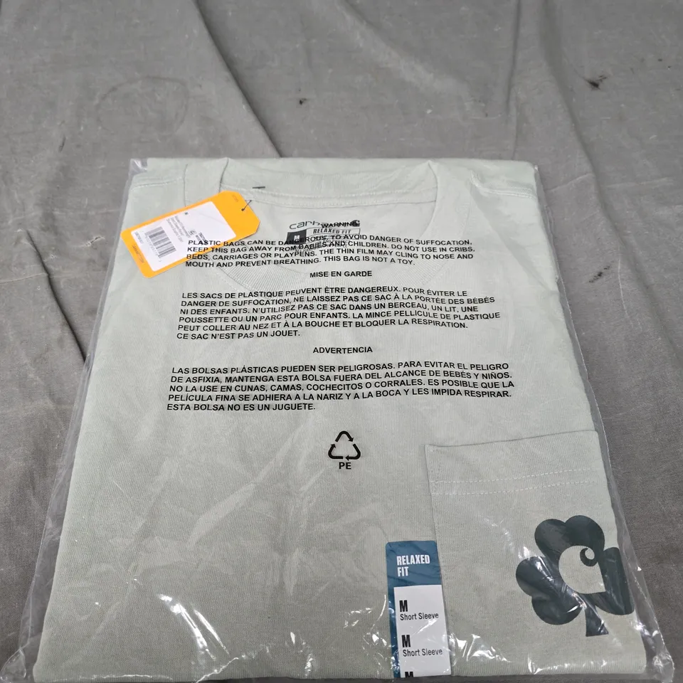 CARHARTT LIGHT GREEN SHORT SLEEVE TOP SIZE M 